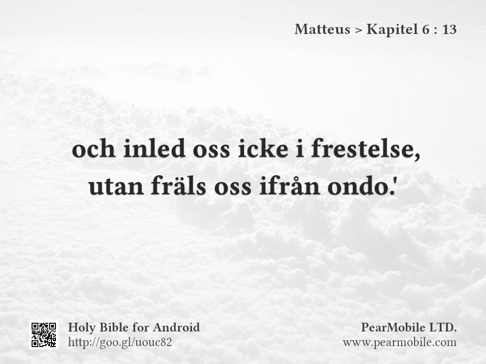 Matteus, Kapitel 6:13